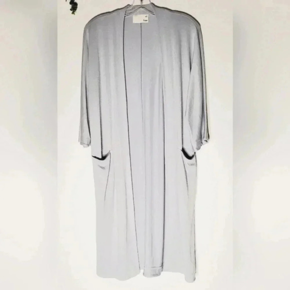 Wilfred Aritzia Free Zlata Open Long Cardigan Sweater Horizon Pale Blue… - Picture 1 of 7